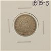 Image 1 : 1875-S Seated Liberty Twenty Cent Piece Coin