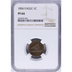 1856 Flying Eagle Cent Proof Coin NGC PF64