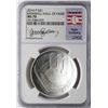 Image 1 : 2014-P $1 Baseball Hall of Fame Coin NGC MS70 Ryan Sandberg