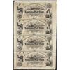 Image 1 : Uncut Sheet 1800's $5 Louisiana State Bank Obsolete Notes