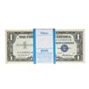 Image 1 : Pack of (100) Consecutive 1957 $1 Silver Certificate Notes Uncirculated