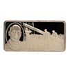 Image 1 : 500 Grain Sterling Silver Franklin Mint 100 Greatest Americans Ingot