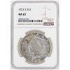 Image 1 : 1922-S $1 Peace Silver Dollar Coin NGC MS65