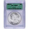 Image 1 : 1891-O $1 Morgan Silver Dollar Coin ICG MS63