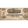 Image 1 : 1862 $100 Confederate States of America Note