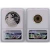 Image 2 : 1996-P $1 Silver Coin & 1996-W $5 Gold Coin Smithsonian Institution NGC PF69 Ult