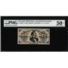 Image 1 : 1863 Twenty Five Cents Third Issue Fractional Note PMG About Uncirculated 50 Net