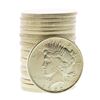 Image 1 : Roll of (20) Brilliant Uncirculated 1922 $1 Peace Silver Dollar Coins