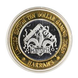 .999 Silver Harrah's Las Vegas, Nevada $10 Casino Limited Edition Gaming Token