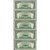 Image 2 : Lot of (5) Consecutive 1953B $5 Silver Certificate Notes Gem Uncirculated