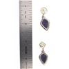 Image 2 : Vintage Sugilite Post Earrings