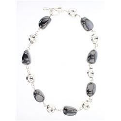 RIM Studio Silver & Hematite Necklace