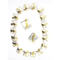 Vintage Taxco Mexican Turquoise Inlay & Mother of Pearl