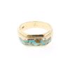 Image 1 : Vintage 14K Gold Turquoise Inlay Ring by GL Miller