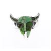 Image 1 : Vintage Carrico Lake Turquoise Skull Inlay Ring