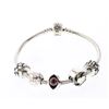 Image 1 : Pandora Ruby &  Charm Bracelet