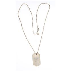 Vintage Tiffany & Co Dog Tag Necklace