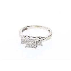 Vintage 10K Gold & Moissanite Ring