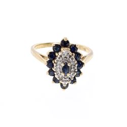 Vintage 10K Gold & Moissanite Ring