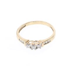 Vintage 10K Gold & Moissanite Ring