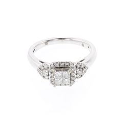 Vintage 10K Gold & Diamond Ring