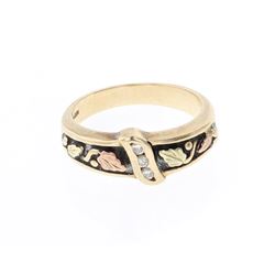 Vintage 10K Gold & Diamond Ring