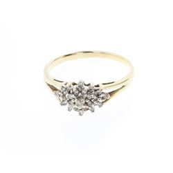 Vintage 10K Gold & Diamond Ring