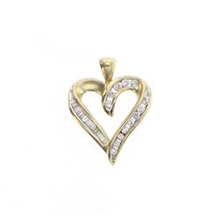 Vintage 10K Gold & Diamond Pendant