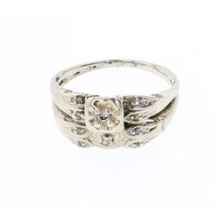 Vintage 10K Gold & Diamond Ring