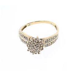 Vintage 10K Gold & Diamond Ring