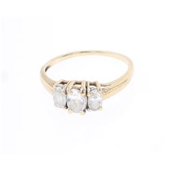Vintage 10K Gold & Diamond Ring
