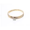 Image 1 : Vintage 10K Gold & Diamond Ring