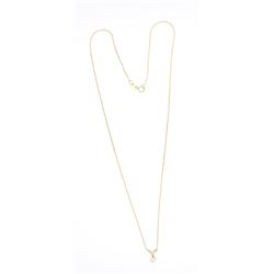 Vintage 14K Gold & Moissanite Necklace