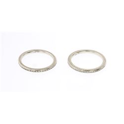 Vintage 14K Gold & Moissanite Rings Set