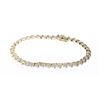 Vintage 14K Gold & Diamonds Link Bracelet