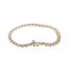 Image 2 : Vintage 14K Gold & Diamonds Link Bracelet