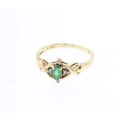 Vintage 14K Gold & Diamonds Ring