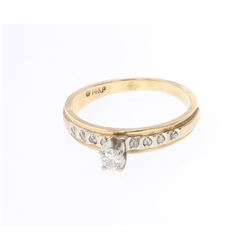 Vintage 14K Gold & Diamonds Ring