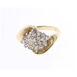 Vintage 14K Gold & Diamonds Ring