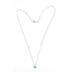 David Yurman Sterling Silver Necklace & Blue London
