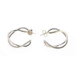 David Yurman Sterling Silver Vintage Earrings