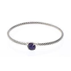 David Yurman Sterling Silver Amethyst Ladies Cable