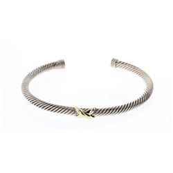 David Yurman Sterling Silver & 18K Gold Cable Classic