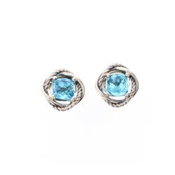 David Yurman Sterling Silver Vintage Blue Topaz