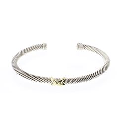 David Yurman Sterling Silver & 18K Gold Cable Classic