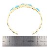 Image 5 : Vintage 14K Gold over 2ct Diamonds & Turquoise
