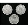 Image 1 : Lot of 3 British silver Sixpence Coins