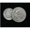 Image 2 : Lot of 2 Netherlands silver coins