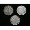 Image 1 : Lot of 3 Canada silver 5 cents