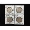 Image 1 : Lot of 4 Canada Silver 50 Cents